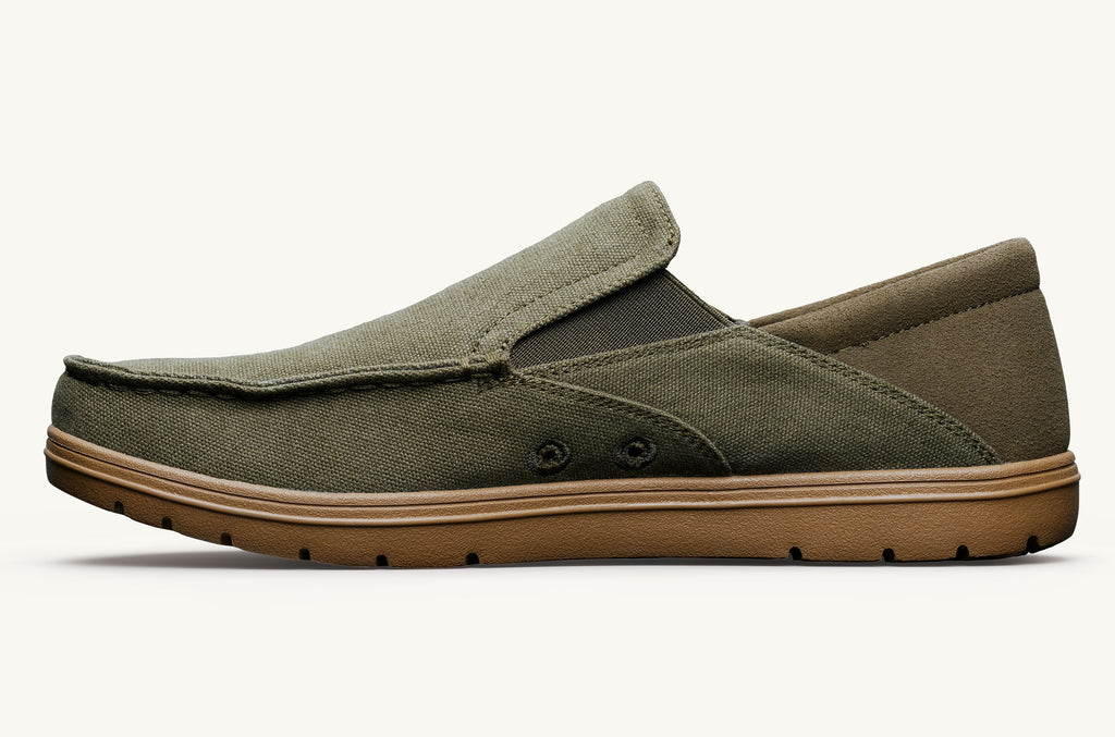 Drifter Lems Slip On Tenisky Panske Olivovo Zelená | UPH6462KQ